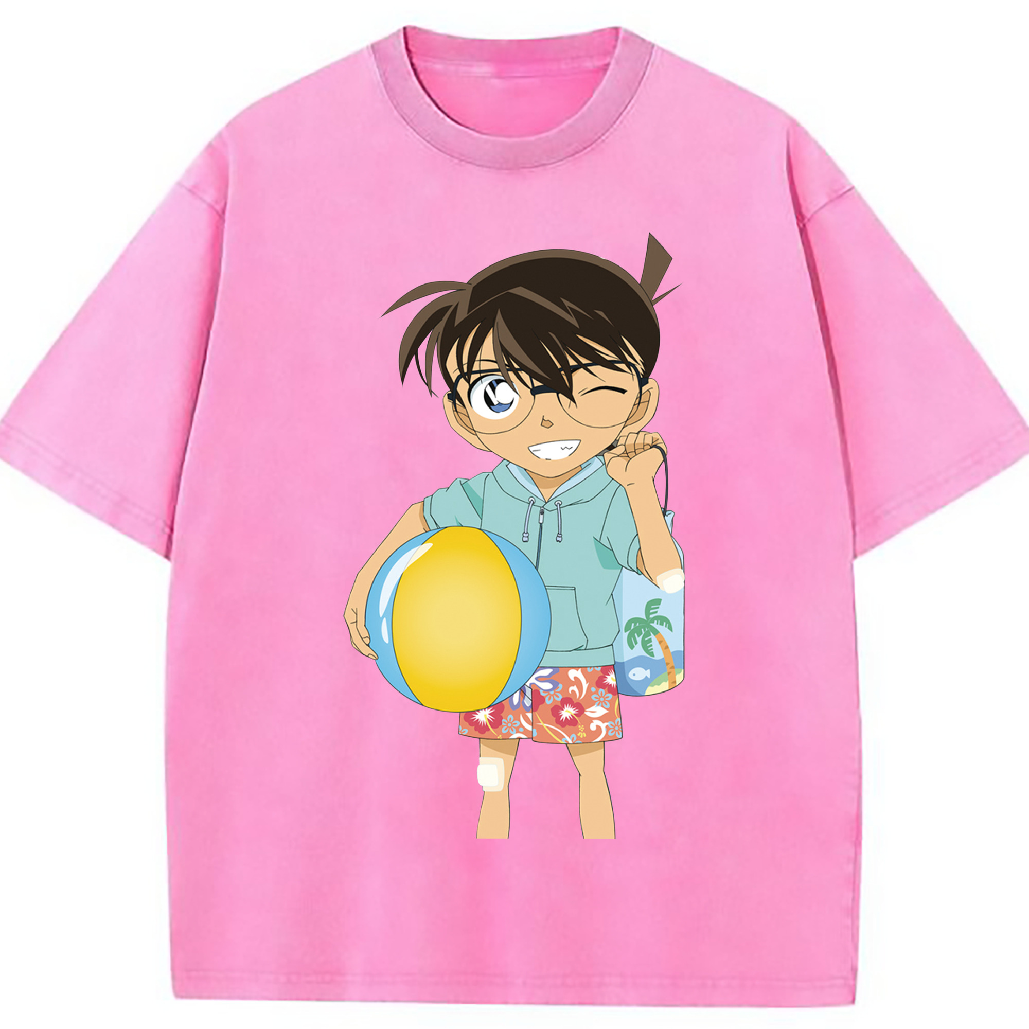 （画像用） 名探偵コナン 江戸川 コナン Detective Conan Conan Edogawa 綿100% ヴィンテージ風 半袖Tシャツ（フロントプリント）